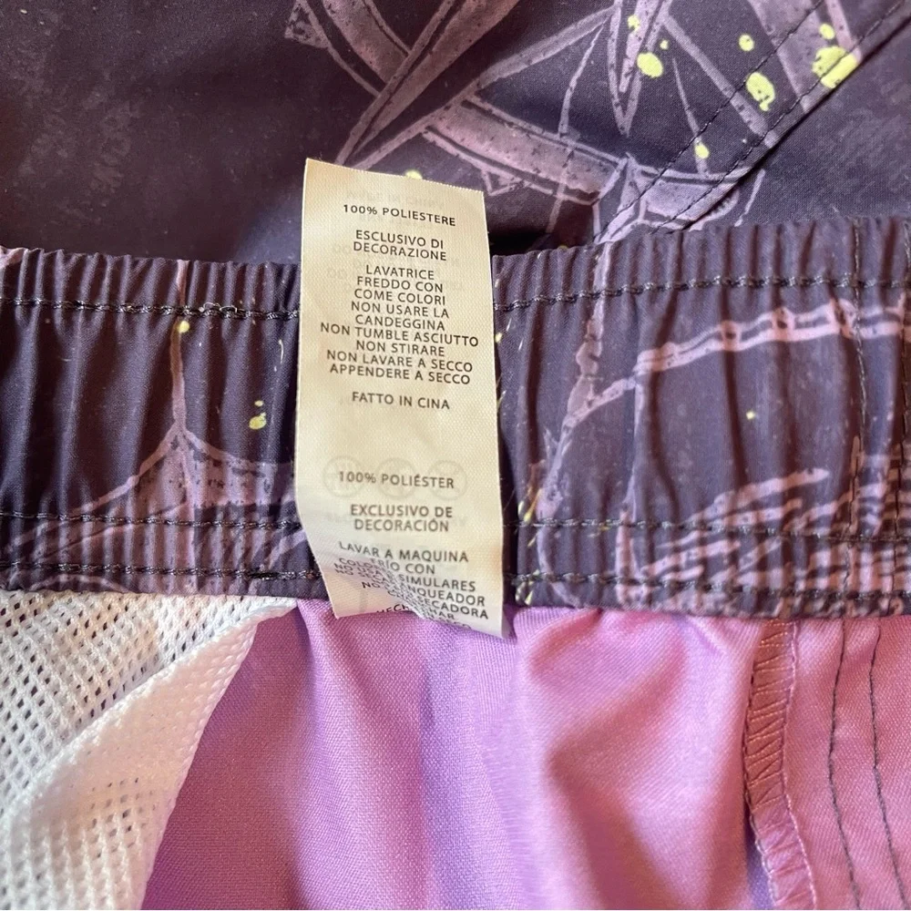 PSYCHO TUNA Purple Nautical Board Shorts with Drawstring Waist